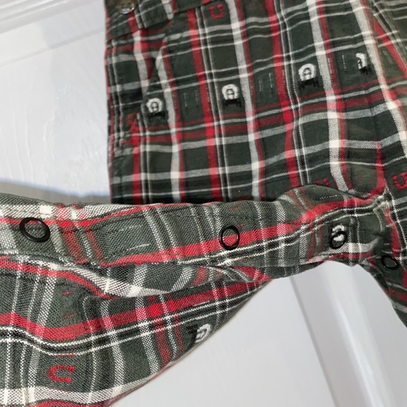 OshKosh B'Gosh Infant Baby Boys Western Theme Overalls Size 12 Months - Picture 11 of 12